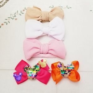 Kids Bows and headbands bundle. New